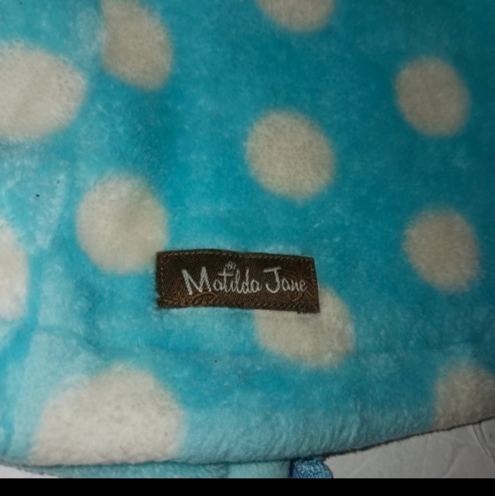Matilda Jane Robe Blue pink floral Fleece Pockets#FREE WITH BUNDLE - Picture 6 of 7